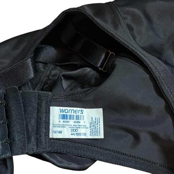 NEOT, Warner's, Full Coverage Wire-Free Bra, 44 DDD, Black 🫦 - Picture 7 of 9